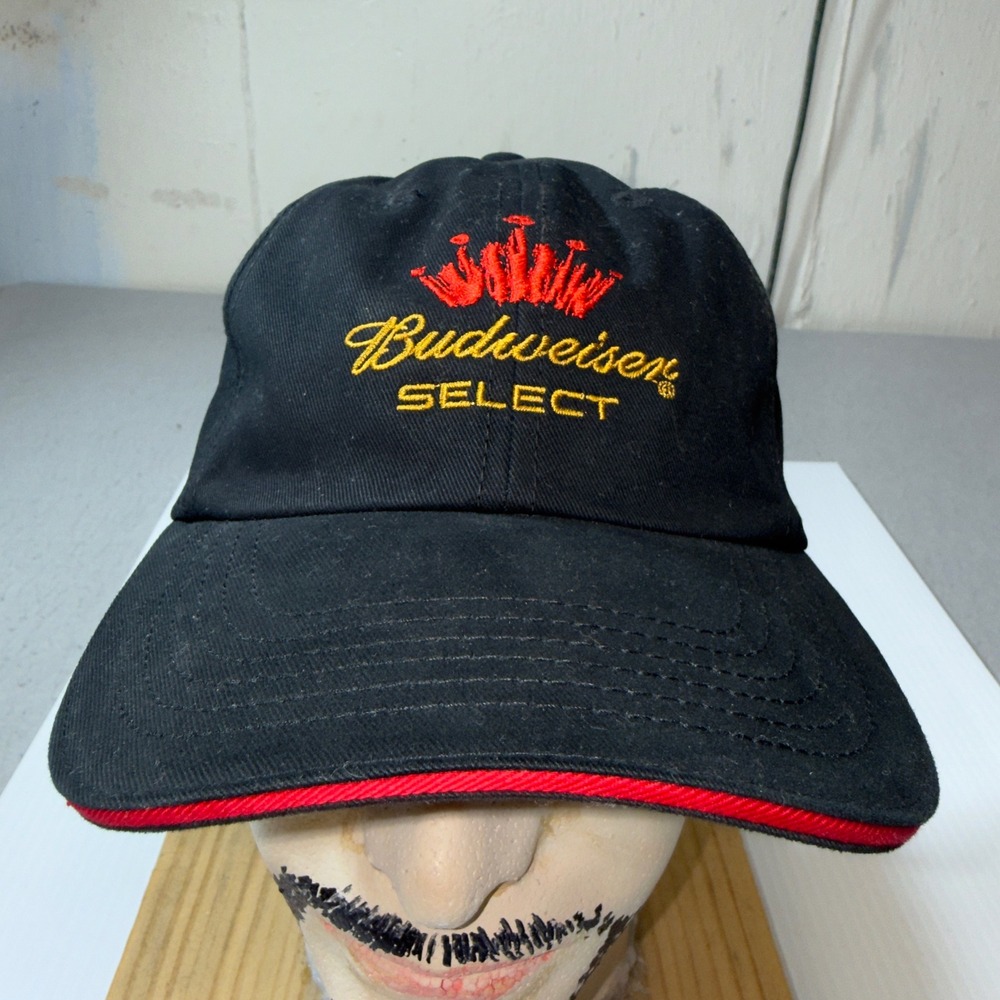 VTG Budweiser Select Hat Unisex OSFM Black Excellent Embroidered 2005 Logo Cap